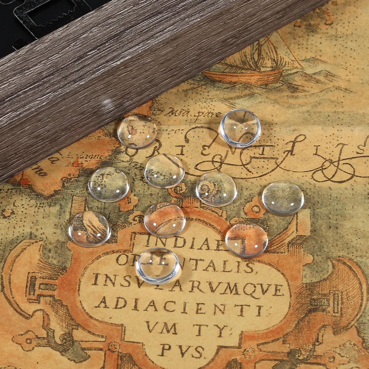 

Выберите размер, прозрачный стеклянный кабошон с плоской задней частью для украшения ювелирных изделий, изготовление колец своими руками, материалы 12mm 50pcs прозрачный