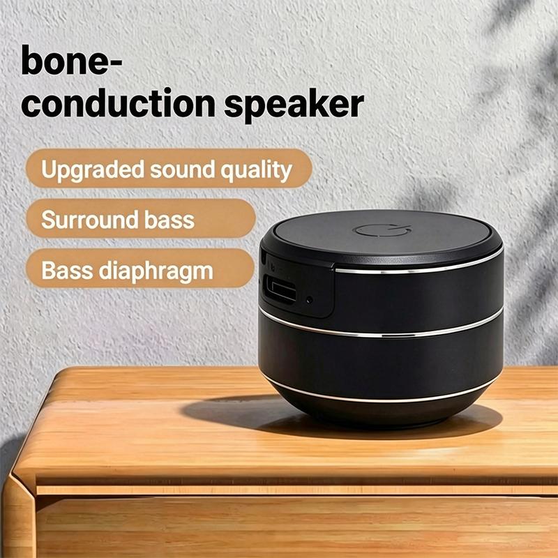 Bone Conduction Wireless Speaker 5W Powerful Sound Quality Portable for Kitchen/Bedroom/Outdoor Use. Audio Bone Conduction Wir