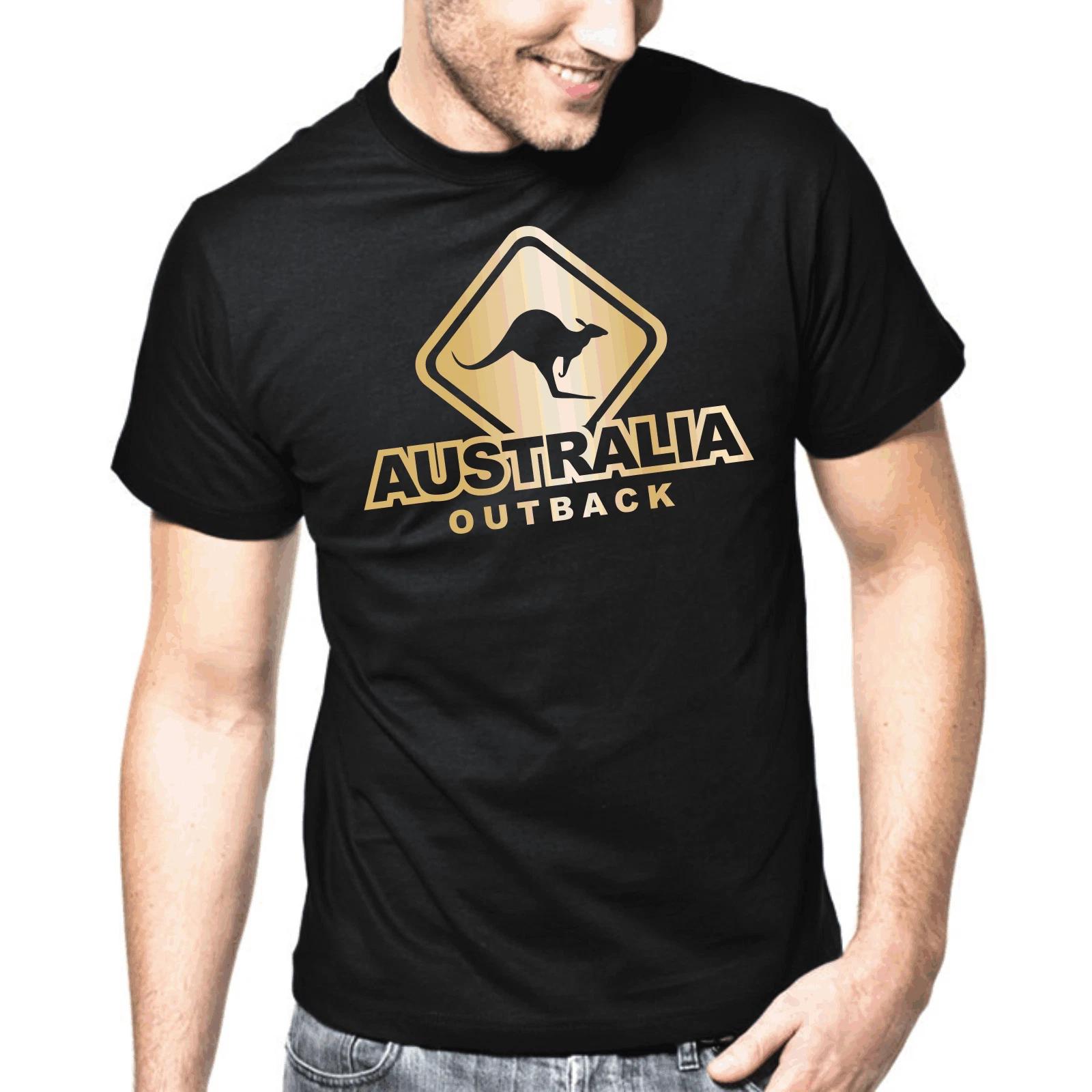 Men s and Women s T-shirts Australia Outback Australia Kangaroo Kangaroo Crossing Sayings Gift L