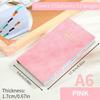 PU Leather Daily Planner Notebook A6 Travel Planning Journal Thick Pocket Notebook  Office Work