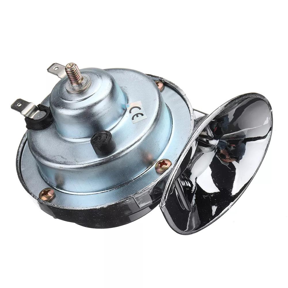 2Pcs 12V 120dB Car Horn Motorcycle Universal Chrome Dual Tone Air Snail Horn Car Accessories New