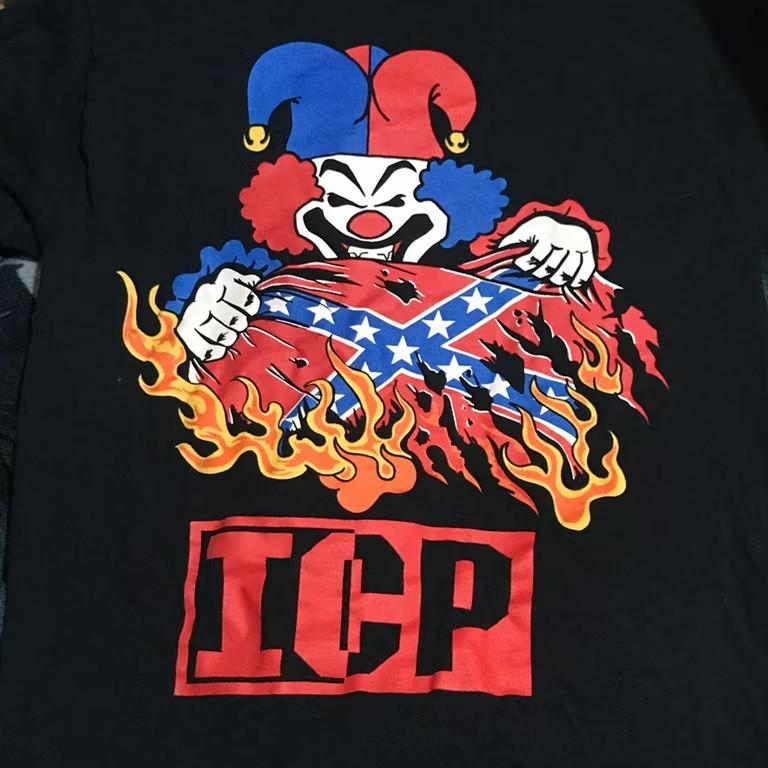 

Винтажная Мужская Черная Унисекс Футболка Insane Clown Posse Все Размеры OM236 L