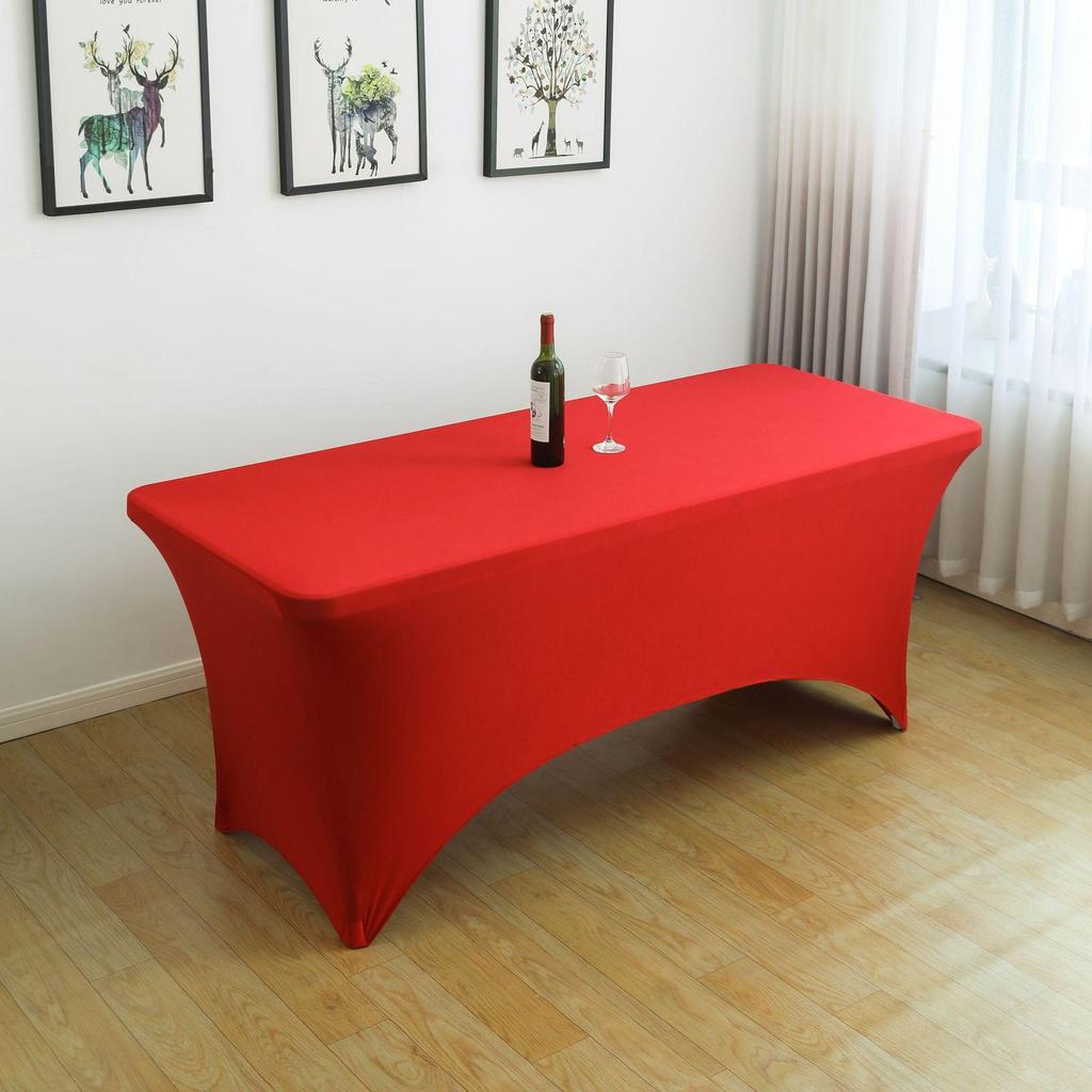 Elastic Cross-Border Stretch Tablecloth for Cocktail Bars, Counters, Banquets, and Outdoor Weddings.