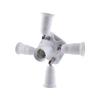 5 in 1   E27 To E27 Base Light Lamp Bulb Adapter Holder Socket Splitter New #3