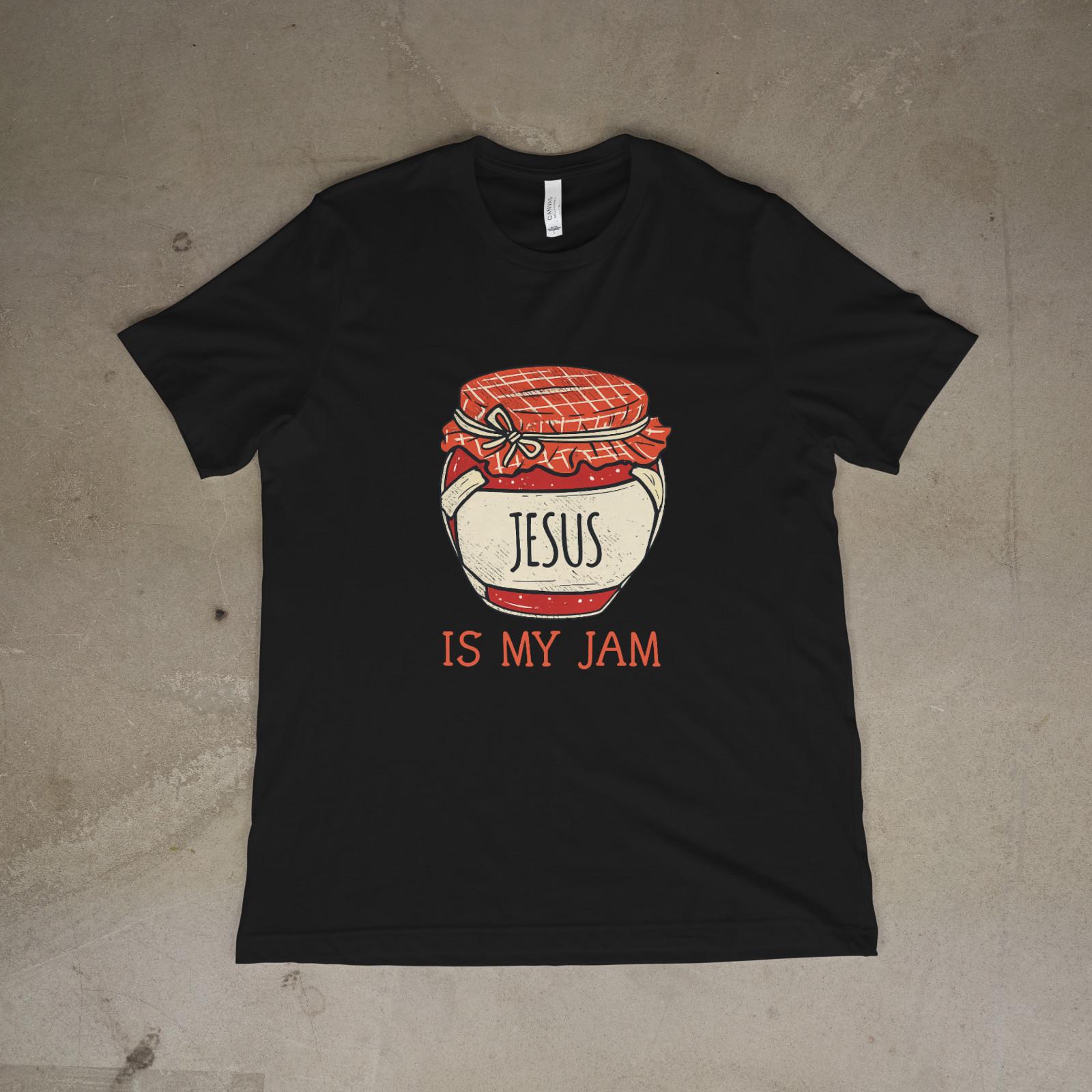 Jesus Is My Jam Christian Funny Faith T-Shirt Religious Graphic Tee XL