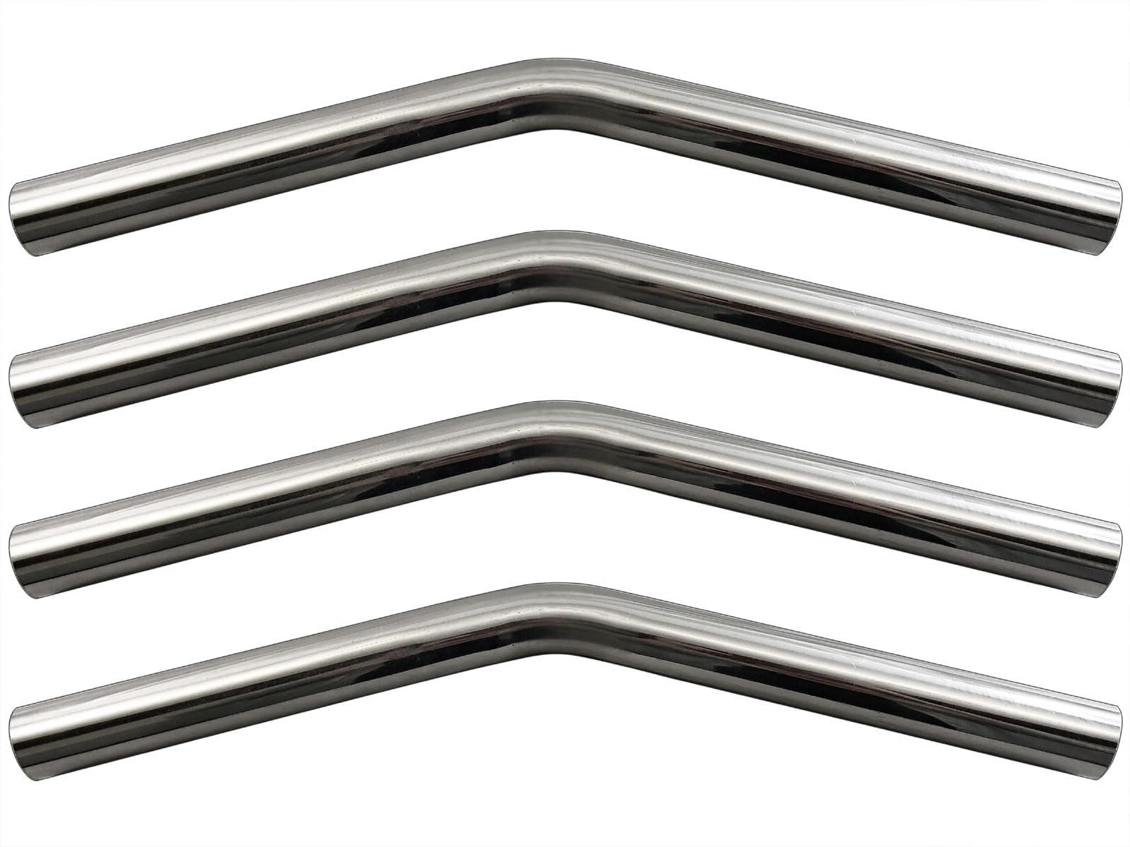 

BRIGHTZ Stainless Steel Bent 4 Pieces 38mm 38 30° Pipe, 1.2mm Thick, [CUR-PIPE-040-4PC] Diameter, 38, 30°