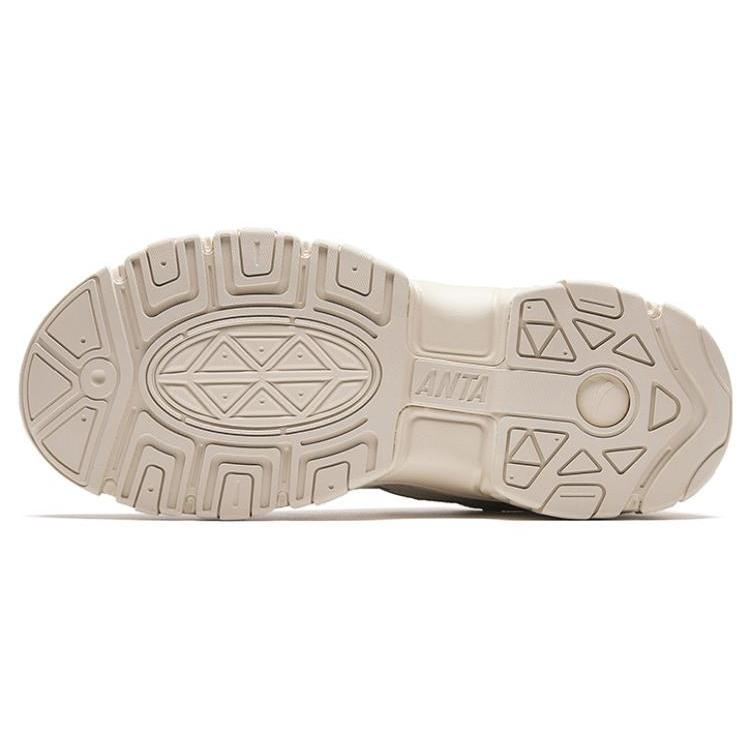 New Anta Starry Sea Breathable Low Top Casual Shoes Men's Beige 912348839-3