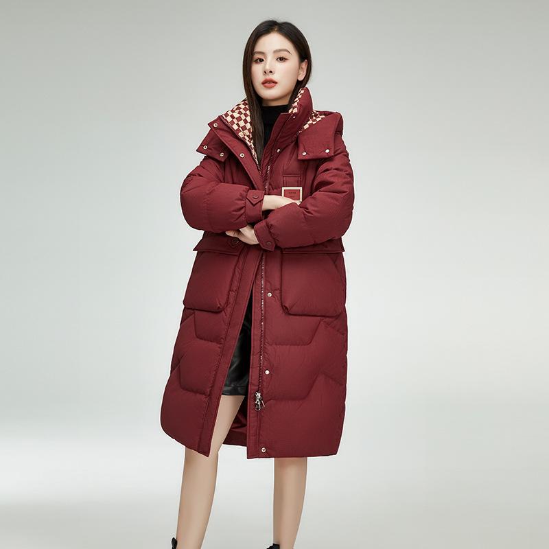 Women's Winter Coat, Warm and Stylish, Long-length, Thick and Hooded.