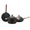 European Light Luxury Non-Stick Cookware Set: Wok, Frying Pan, Soup Pot.