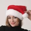 Women Winter Christmas Hat Red Pompom Xmas Hat