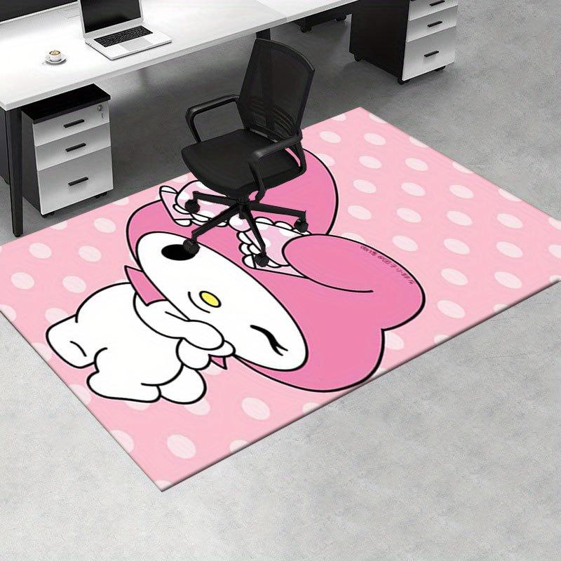 1pc Sanrio Melody Mermaid Printed Office Carpet Rectangle Rug Under The Table,Perfect Room Decor for Living Room, Bedroom, Kitchen, Non-slip Floor Mat
