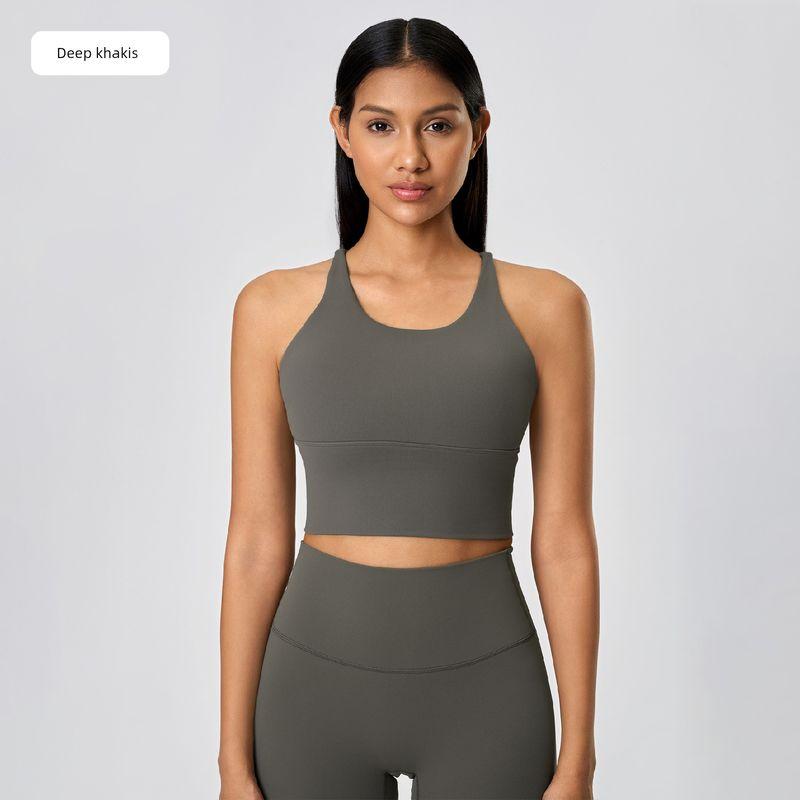 Lu Same Sports Bra for Women 2025 New Outdoor Removable Bubble Wrap Running Fitness Beauty Back Yoga Vest