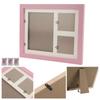 Dog Cat Paw Prints Pet Wall Frame Paw Print Kit for Dog Owner Cat Owner Pet LoversPink Mud Pink Frame