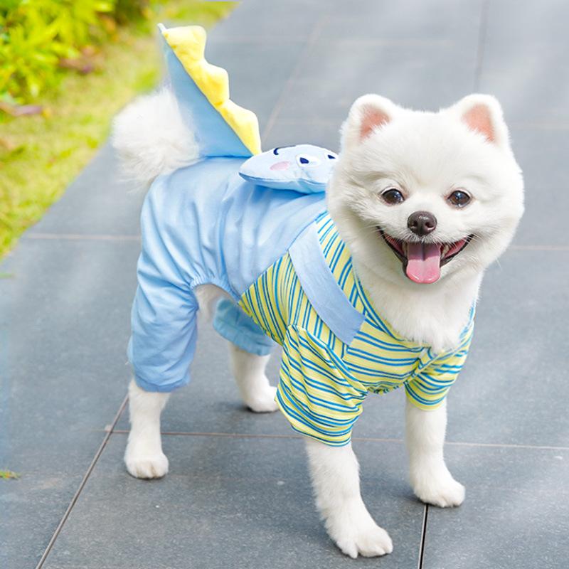 Hundekleidung, Katzenkleidung, Cooler und stilvoller Dinosaurier-Overall, Haustier-Vierbeinerkleidung für Frühling und Sommer
