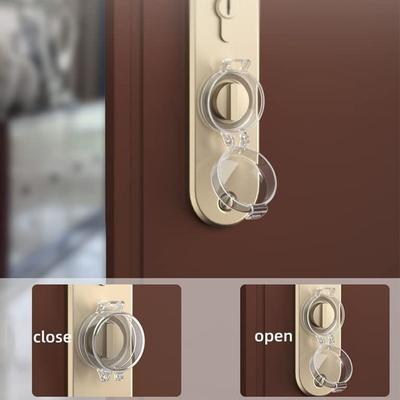 Durable PP Door Deadbolt Lock Transparent Kids Protection Child Proof Deadbolt Lock Baby Safety Lock Cover Home