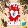 1. FC Magdeburg (1) Theme Beach Towel Sand Resistant Soft And Comfortable Suitable For The Pool Camping Yoga And Diving A Travel