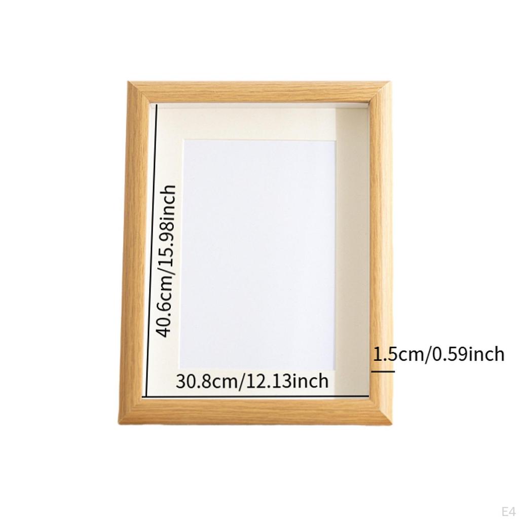 Shadow Box Frame Display Rectangle Awards Wall Decor Wooden Empty Collection 3cm Deep Elegant