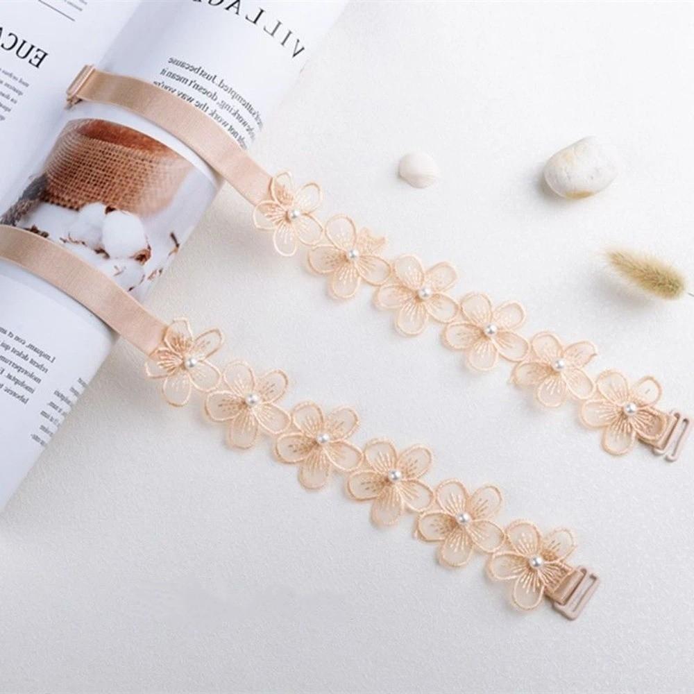 Sexy Anti-slip Lace Bra Strap Elastic Butterfly Flower Shape Shoulder Strap Adjustable Floral Bra Straps Bridal Wedding Party