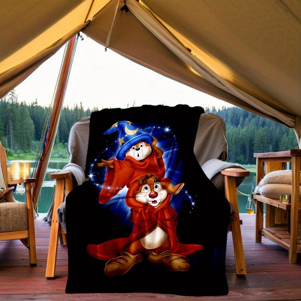 

1pc, Chip n Dale Cartoon Blanket, Seasonal Home Decor Gift, Living Room, Travel, Camping, Car Blankets, Beach, Office Naps, Perfect for Gift.J020 130x150cm