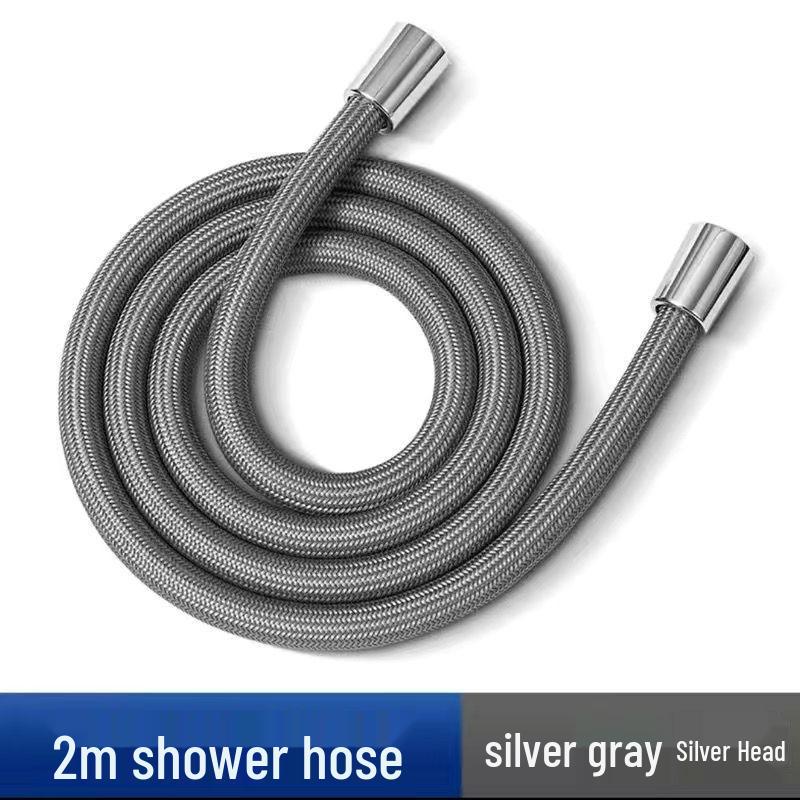 Verwicklungsfreie Handbrause mit explosionsgeschütztem Messinganschluss & Nylongewebeschlauch.