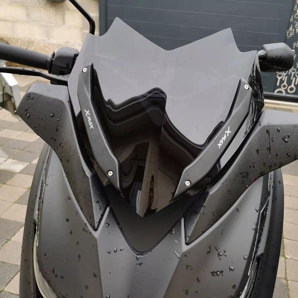 Sports Windscreen Screen for Yamaha Xmax300 Xmax250 2018 2019 (Black)