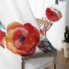 Wreath With Feathers In Boho Style Tulle Curtains For Living Room Decoration Modern Veil Chiffon Curtains Bedroom Sheer Voile