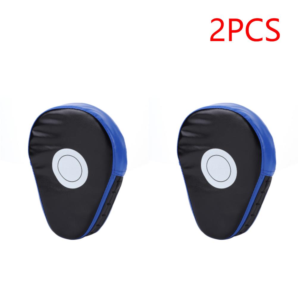 2PCS Curved Boxing Hand Target PU Leather Punching Mitts Breathable Kickboxing Pads Boxing Focus Pad for Martial Arts Training