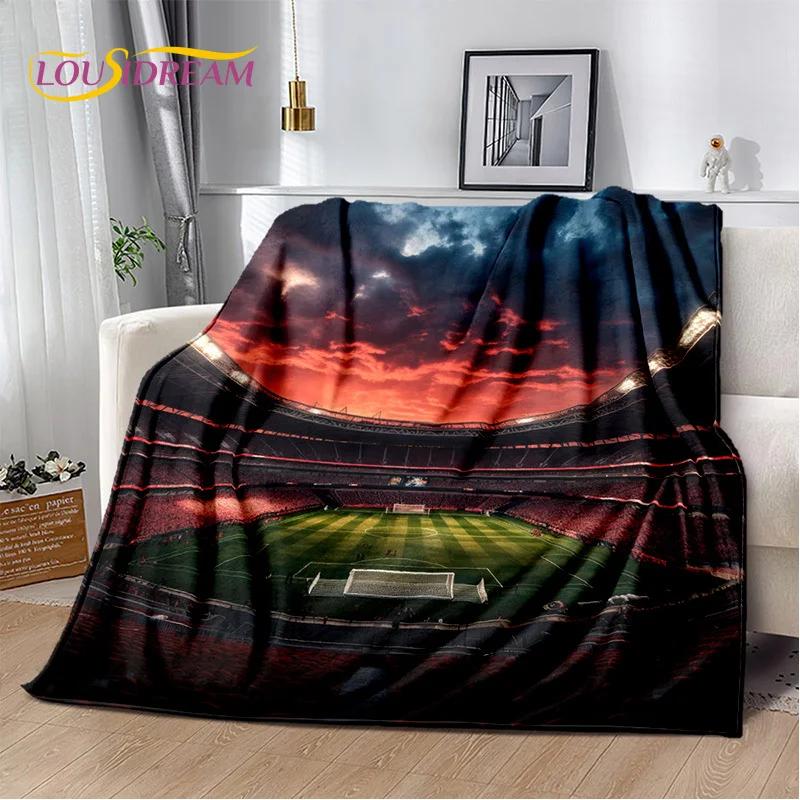 29 Stil Futbol Sahası Futbol Spor Karikatür Yumuşak Battaniye, Ev Yatak Odası Yatak Kanepe Seyahat Örtüsü Çocuk Hediyesi için Yumuşak Atma Battaniye