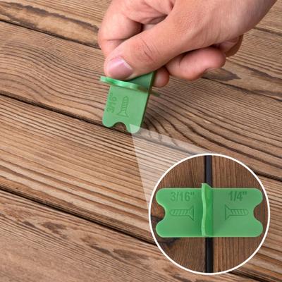 1/4/8Pcs Deck Spacer Tool 4 Thickness 1/16 1/8 3/16 1/4-Inch PVC Hardwood Pressure Treated Composite Decking Board Spacing Gap Tools