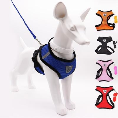 Traction Rope Small Dog Dog Harness Dog Walking Rope Summer Breathable Pet Harness Vest Style Dog Harness