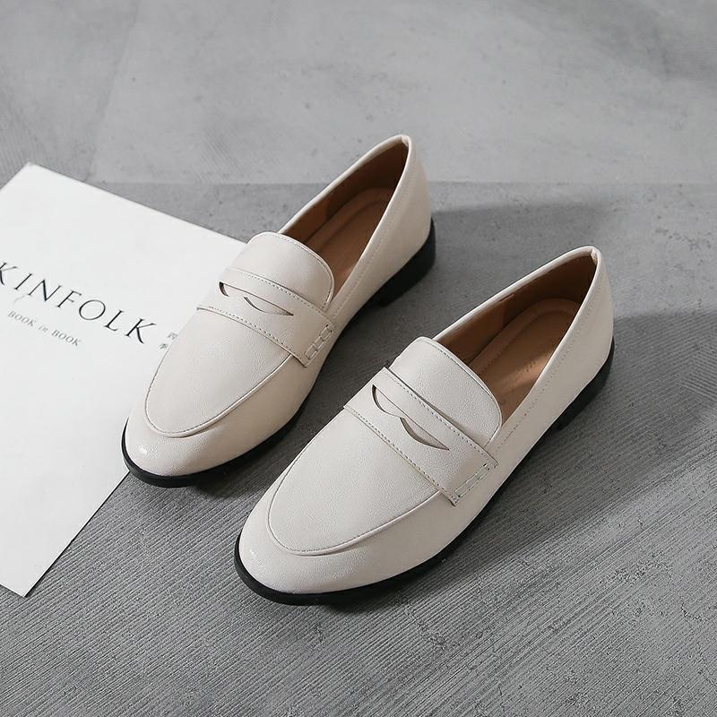 Loafers Flats Sko Kvinner Mykt Skinn Retro Mote Design Dame Jenter Kjøring Tur Ny vår Fritidssko For Dame