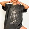 Streetwear Saint Michael Archangel T Shirt Tee Womens Unisex Cotton Oversized Summer Loose Casual Short Sleeve Gothic Punk Hip Hop