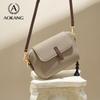 Aokang Women's Small Square Cowhide Crossbody Bag
