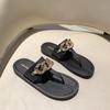 Ladies New Slippers Summer T-shaped Flip-Flops Flat Slippers Fashion Indoor Outdoor Fashion Fashion Convenient