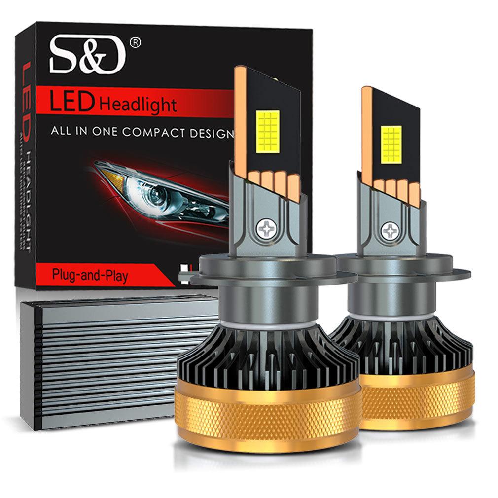 2 Stück H1 H4 H7 LED Scheinwerferlampen Canbus H8 H11 9005 HB3 9006 HB4 9012 Hir2 Turbo Autoscheinwerfer 140W 60000LM 12V 24V Auto 10 Kupferrohrlampe 6000K