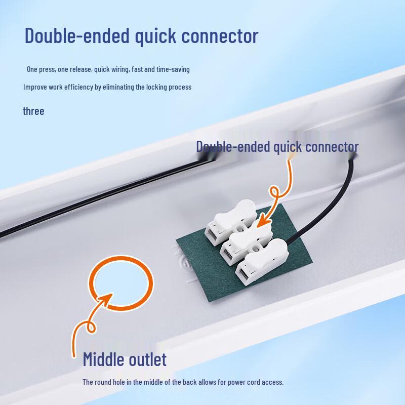 FSL 1.2m T8 Double Tube LED Fixture Bracket with Cover