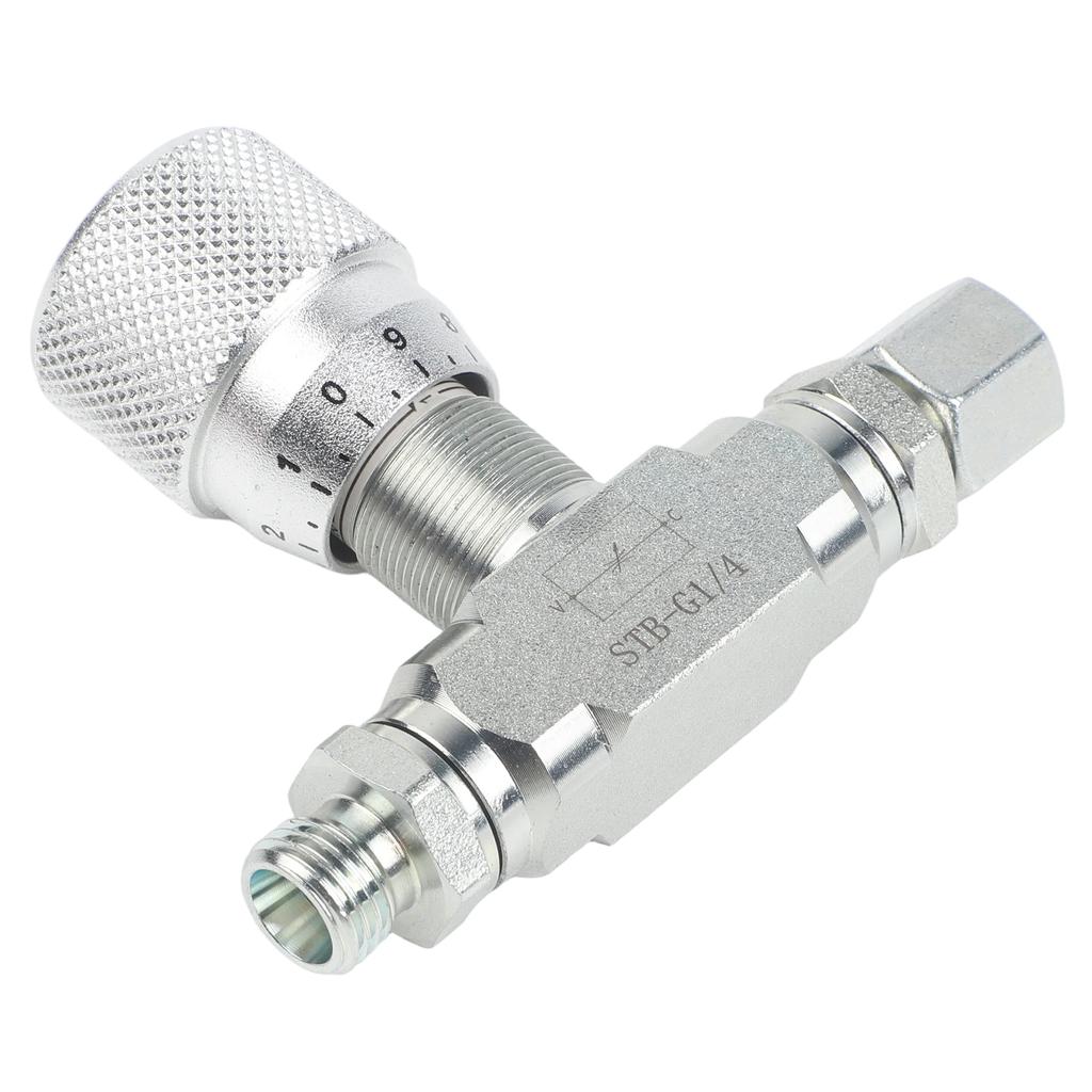 For Hydraulics Flow Control Throttle Valve For Hydraulic Systems Precision-machined Carbon Steel Body 1 4-inch NPT Female