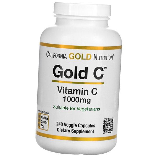 Витамин С, Аскорбиновая кислота, Gold C Vitamin C 1000, California Gold Nutrition (36427005)