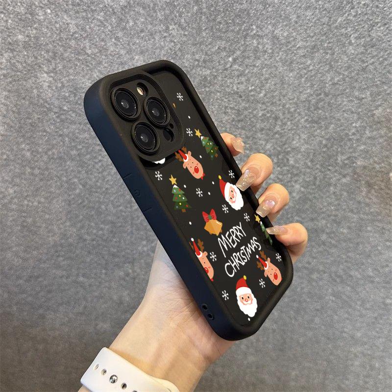 Santa Claus Elk Snowman Christmas Phone Case For Xiaomi Mi 15 14T 14 13T 13 12 11 Lite 4G NE Poco X6 X5 X3 F5 F6 M6 X7 Pro Cover
