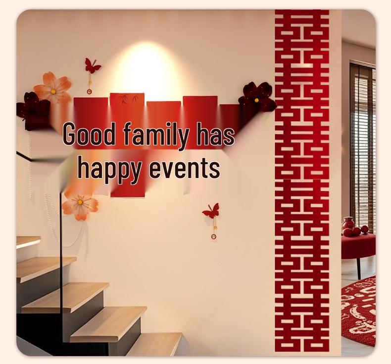 Conjunto de Decoração de Casamento: Decoração Lateral, Escadaria, Fundo de Parede, Quarto Lateral Masculino e Layout do Pátio