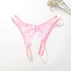 Women Sexy Lace Open Crotch Briefs Ladies Low Waist G-String Sex Game Pantie Underwear