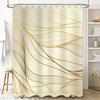 Modern Geometric Black White Shower Curtain With Letter R Decor Home Bathroom Waterproof Fabric Shelves Tub Set 72''X84'' (White