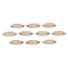 10Pcs 4014 Chips Canbus 12V Led Bulb 31Mm 36Mm 39Mm 41Mm Car Festoon Light Interior Dome Reading Lights 6000K Pure White