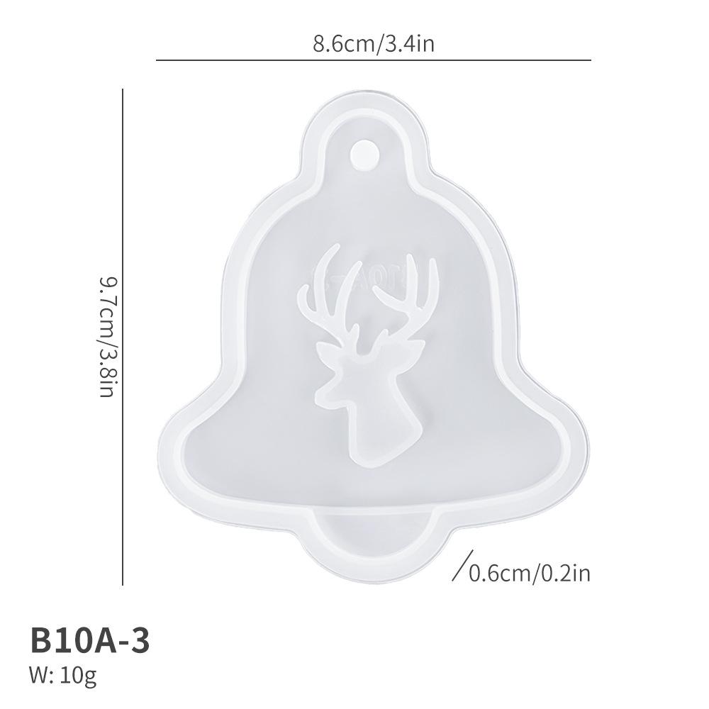 Epoxy Resin Mold Personalized Christmas Tree Hanging Tags Diy Pendant Silicone Mold Multifunctional Resin Crafts Jewelry Mold