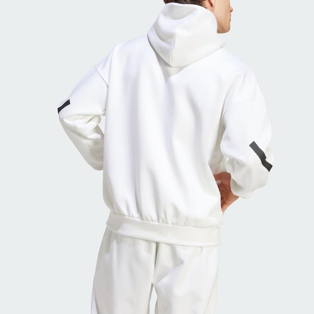 Adidas Z.N.E. True Healing Series FW24 Black Label Uniform Sports Casual Hoodie Men Hoodies White JF2454