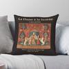 Dame Das Einhorn Mittelalterliches Quadratisches Kissenbezug Polyester Leinen Samt Kreativer Reißverschluss Dekor Bettkissenbezug Großhandel x