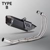 MT03 Exhaust System For Yamaha R3 R25 MT25 2015-2024 Motorcycle Exhausts Pipe Kit Headers Tube S7 Double Hole Muffler