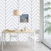 HaoHome White and Black Geometric Contact Paper Black Stripes Peel and Stick Wallpaper Modern Removable Self Adhesive Wall Paper