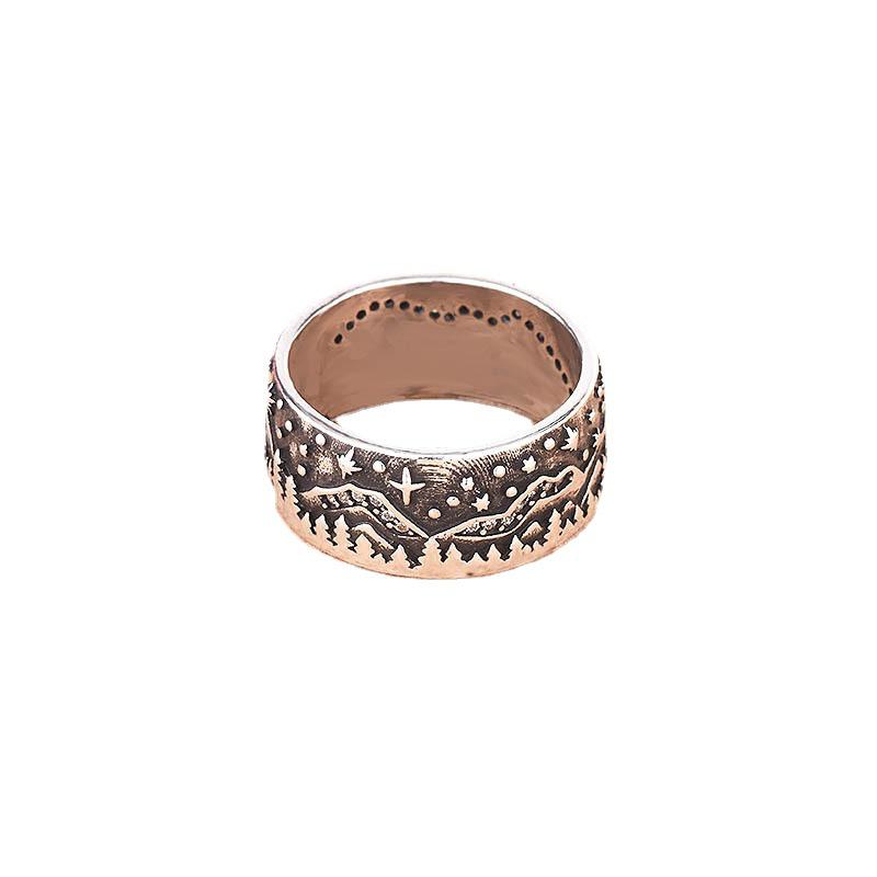 Loyal Wolf Couple Rings - European & American Plated S925 Retro Thai Silver Rings