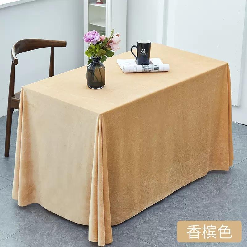 New Velvet Tablecloth with A Flowing and Stylish Design for Conference and Banquet Decoration Rectangular Universal Tablecloth